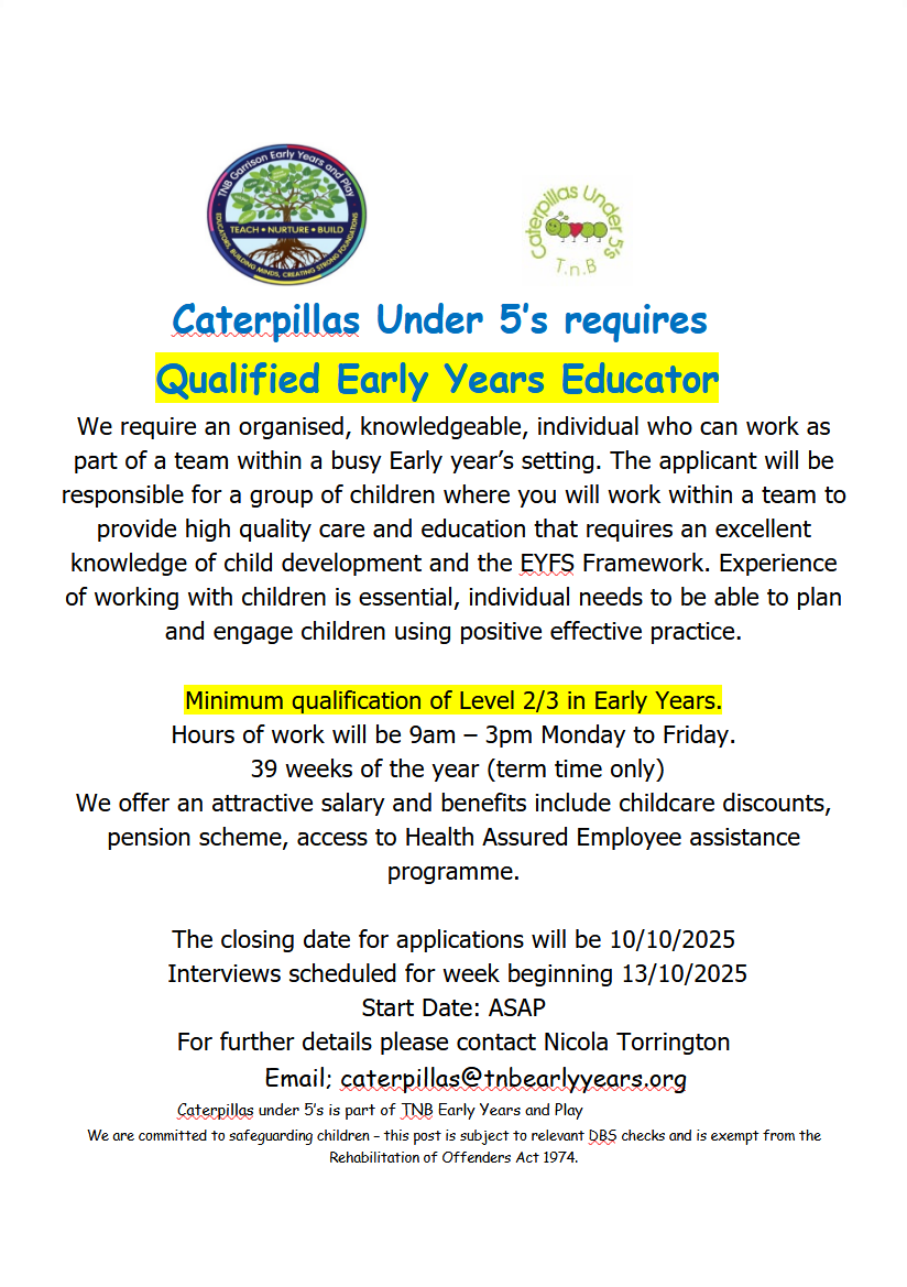 Vacancy ad