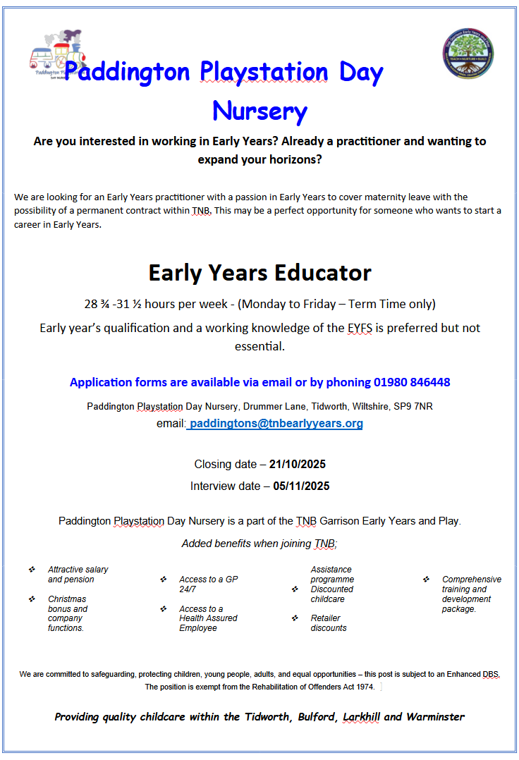 Vacancy ad